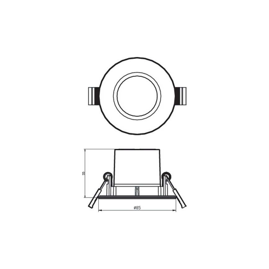 Philips - LED Stmívatelné koupelnové podhledové svítidlo DIVE LED/5W/230V IP65