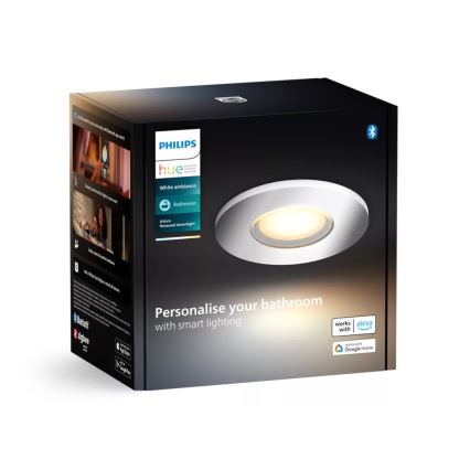 Philips - LED Stmívatelné koupelnové podhledové svítidlo Hue ADORE BATHROOM 1xGU10/4,2W/230V 2200-6500K IP44