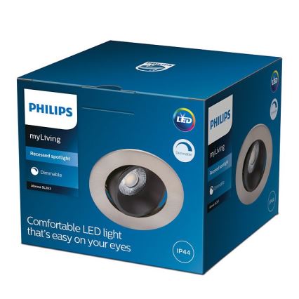 Philips - LED Stmívatelné koupelnové svítidlo ABROSA 1xLED/9W/230V IP44