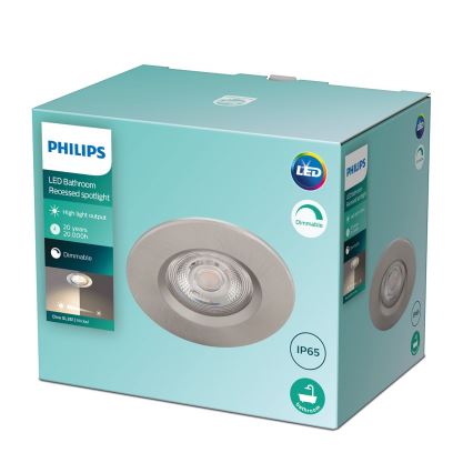 Philips - LED Stmívatelné koupelnové svítidlo LED/5W/230V 2700K IP65