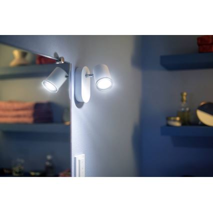 Philips - LED Stmívatelné koupelnové svítidlo Hue ADORE 1xGU10/5W/230V IP44 + dálkové ovládání