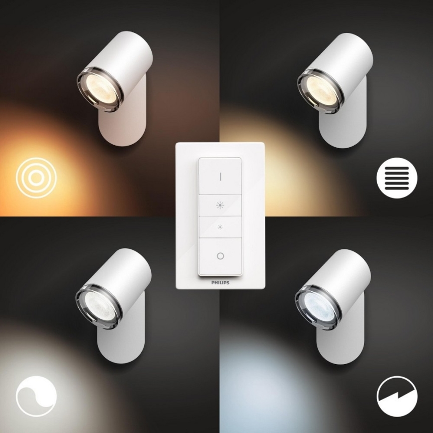 Philips - LED Stmívatelné koupelnové svítidlo Hue ADORE 1xGU10/5W/230V IP44 + dálkové ovládání
