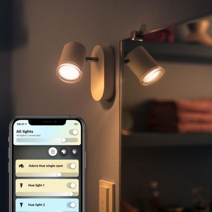 Philips - LED Stmívatelné koupelnové svítidlo Hue ADORE 1xGU10/5W/230V IP44 + DO