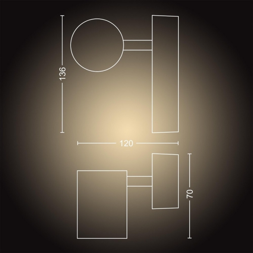 Philips - LED Stmívatelné koupelnové svítidlo Hue ADORE 1xGU10/5W/230V IP44 + dálkové ovládání