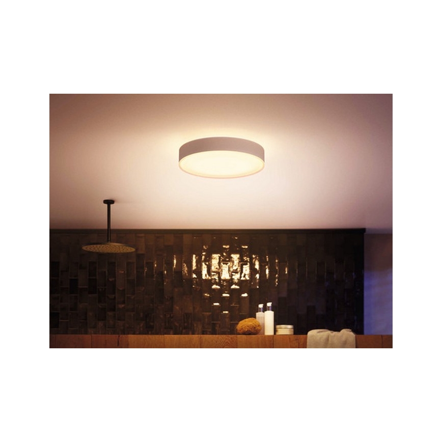 Philips - LED Stmívatelné koupelnové svítidlo Hue DEVERE LED/19,2W/230V IP44 pr. 381 mm 2200-6500K + dálkové ovládání