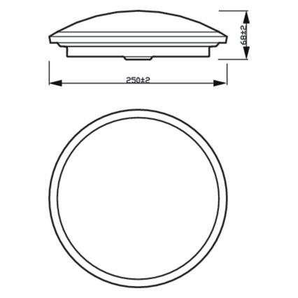 Philips - LED Stmívatelné koupelnové stropní svítidlo SCENE SWITCH LED/12W/230V IP44