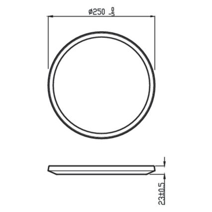 Philips - LED Stmívatelné koupelnové stropní svítidlo SCENE SWITCH LED/15W/230V IP44 2700K