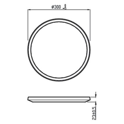 Philips - LED Stmívatelné koupelnové stropní svítidlo SCENE SWITCH LED/18W/230V IP44 2700K