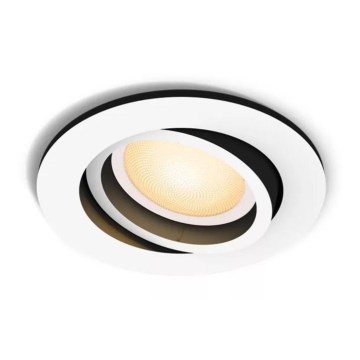 Philips - LED Stmívatelné podhledové svítidlo Hue MILLISKIN 1xGU10/4,2W/230V 2200-6500K bílá