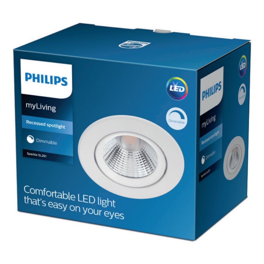 Philips - LED Stmívatelné podhledové svítidlo SPARKLE LED/5,5W/230V bílá