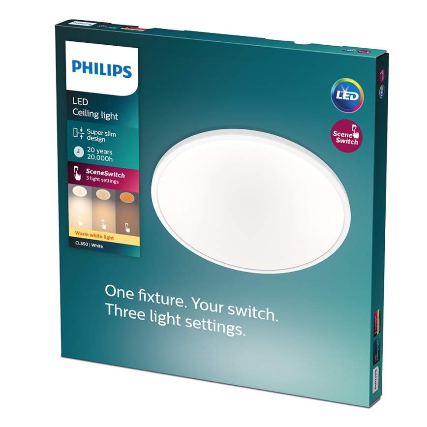 Philips - LED Stmívatelné stropní svítidlo CLEAR LED/18W/230V 2700K