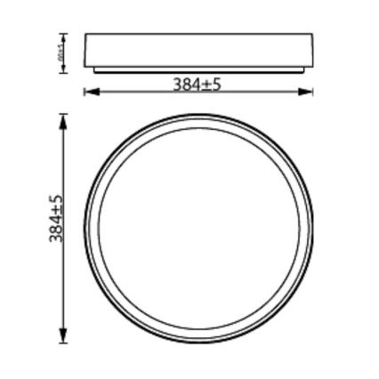 Philips - LED Stmívatelné stropní svítidlo HANNO SCENE SWITCH LED/24W/230V 4000K bílá