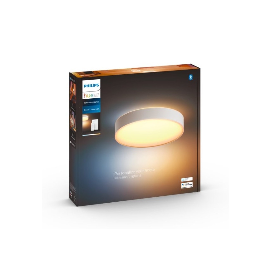 Philips - LED Stmívatelné stropní svítidlo Hue LED/33,5W/230V 2200-6500K pr. 425 mm bílá + dálkové ovládání