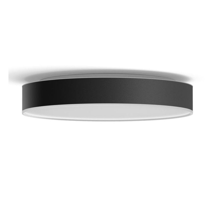Philips - LED Stmívatelné stropní svítidlo Hue LED/33,5W/230V 2200-6500K pr. 425 mm černá + dálkové ovládání