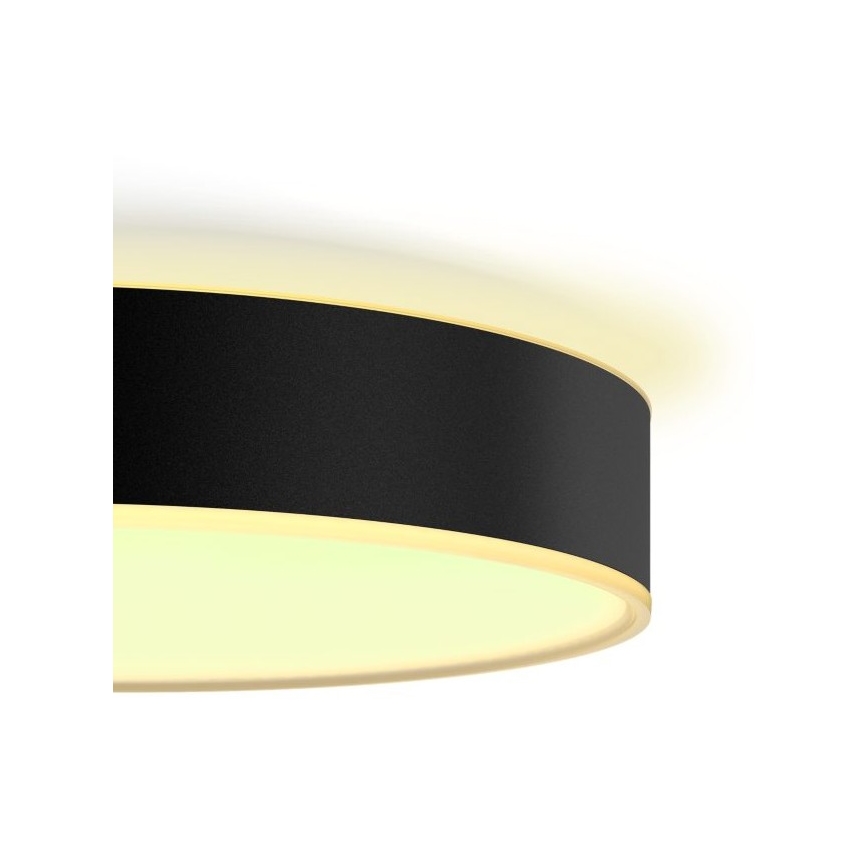 Philips - LED Stmívatelné stropní svítidlo Hue LED/33,5W/230V 2200-6500K pr. 425 mm černá + dálkové ovládání