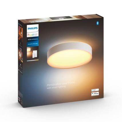 Philips - LED Stmívatelné stropní svítidlo Hue LED/19,2W/230V 2200-6500K pr. 381 mm bílá + dálkové ovládání