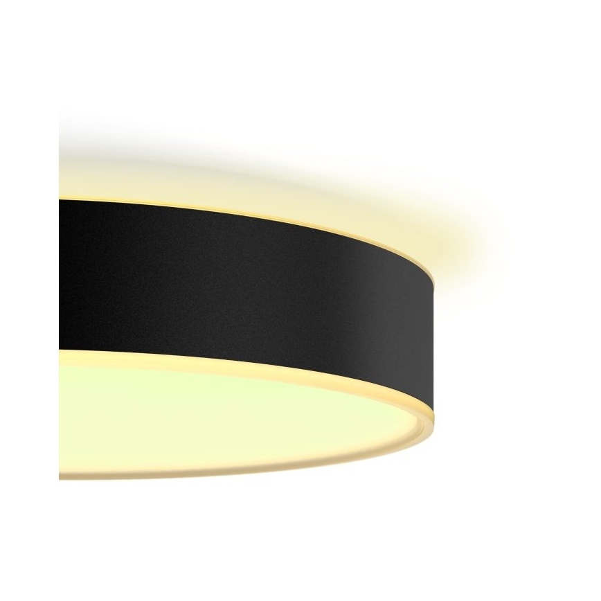 Philips - LED Stmívatelné stropní svítidlo Hue LED/19,2W/230V 2200-6500K pr. 381 mm černá + dálkové ovládání