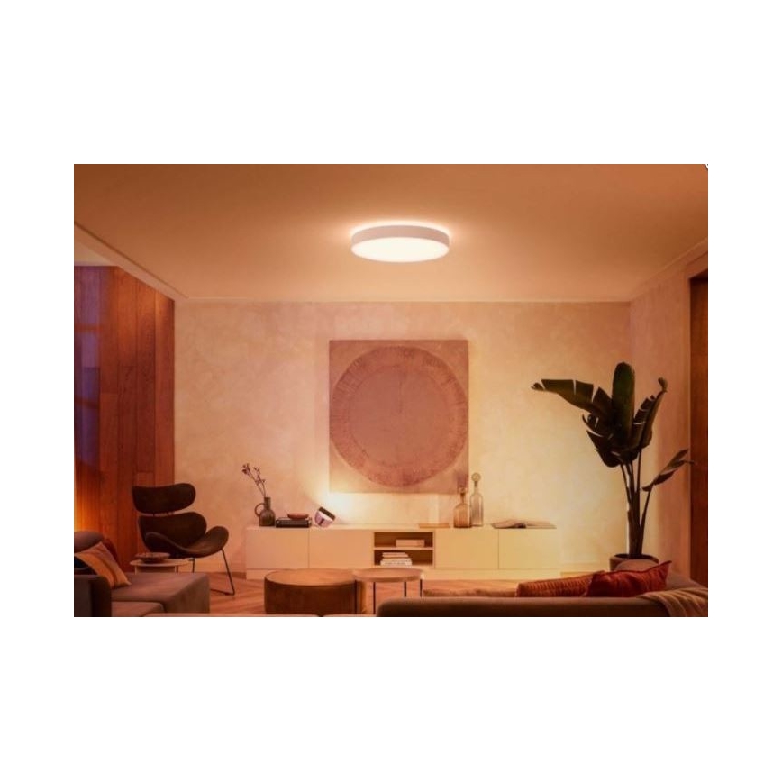 Philips - LED Stmívatelné stropní svítidlo Hue LED/48W/230V 2200-6500K pr. 551 mm bílá + dálkové ovládání