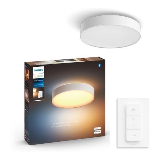 Philips - LED Stmívatelné stropní svítidlo Hue LED/19,2W/230V 2200-6500K pr. 381 mm bílá + dálkové ovládání