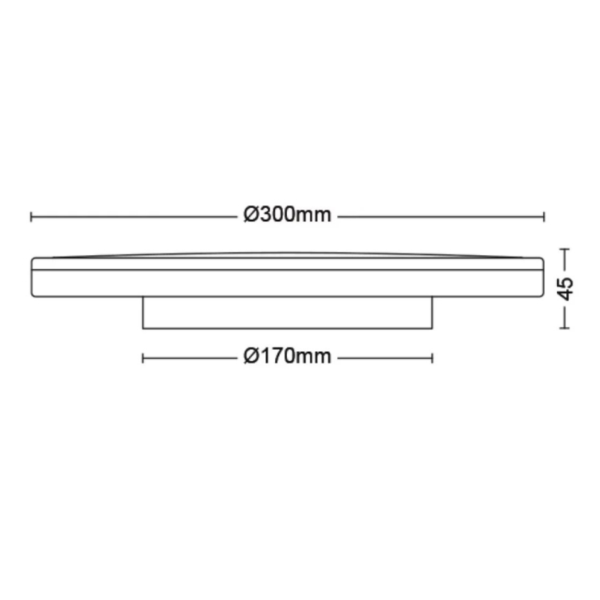 Philips - LED Stmívatelné stropní svítidlo SCENE SWITCH LED/18W/230V pr. 30 cm 2700K bílá