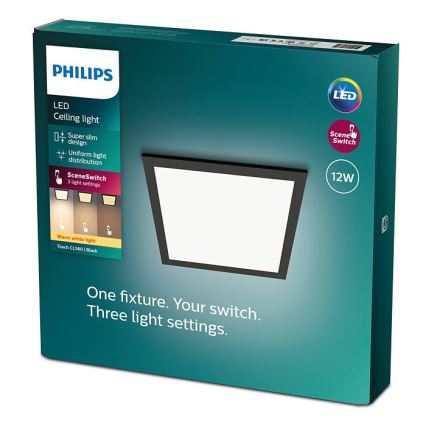 Philips - LED Stmívatelné stropní svítidlo SCENE SWITCH LED/12W/230V 2700K