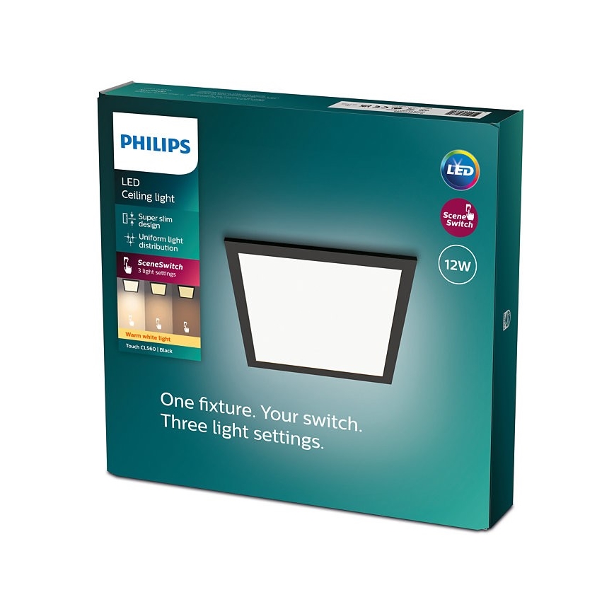 Philips - LED Stmívatelné stropní svítidlo SCENE SWITCH LED/12W/230V 2700K