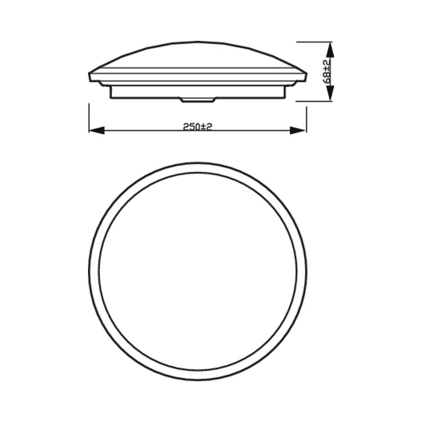 Philips - LED Stmívatelné stropní svítidlo SCENE SWITCH LED/12W/230V