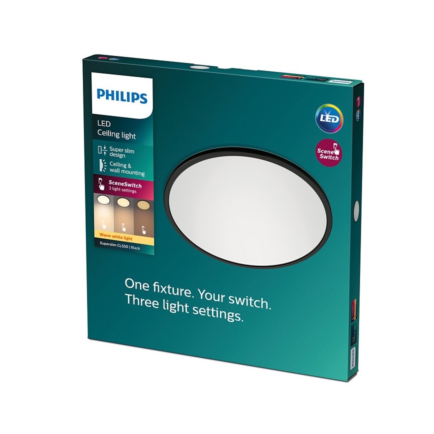 Philips - LED Stmívatelné stropní svítidlo SCENE SWITCH LED/18W/230V