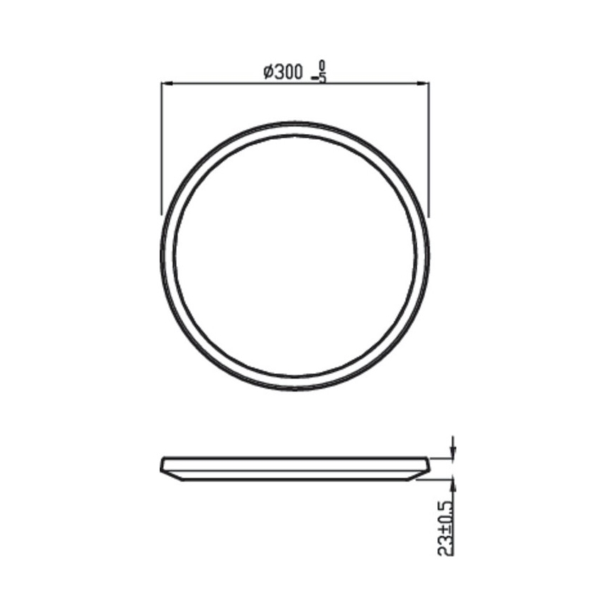 Philips - LED Stmívatelné stropní svítidlo SCENE SWITCH LED/18W/230V