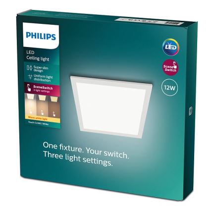 Philips - LED Stmívatelné stropní svítidlo SCENE SWITCH LED/12W/230V 2700K