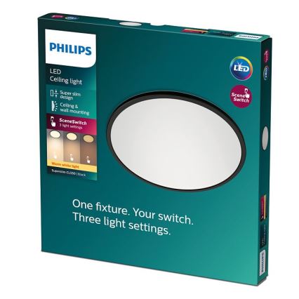 Philips - LED Stmívatelné stropní svítidlo SUPERSLIM CL550 LED/15W/230V