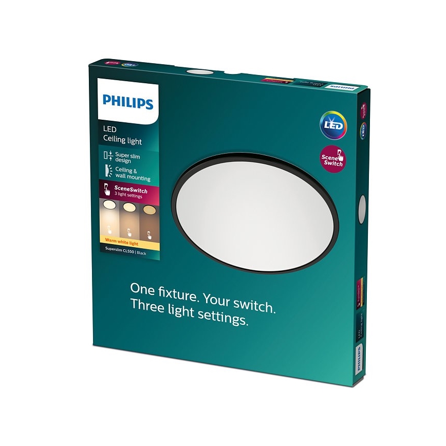 Philips - LED Stmívatelné stropní svítidlo SUPERSLIM CL550 LED/15W/230V