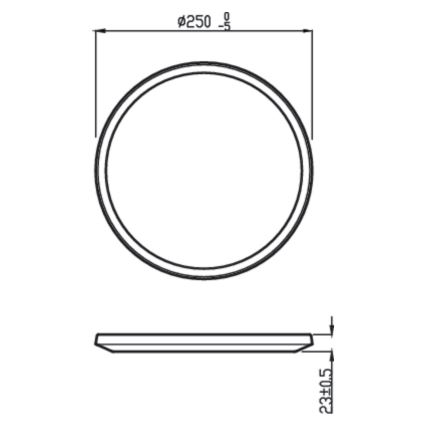 Philips - LED Stmívatelné stropní svítidlo SUPERSLIM CL550 LED/15W/230V