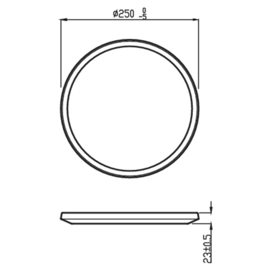 Philips - LED Stmívatelné stropní svítidlo SUPERSLIM CL550 LED/15W/230V