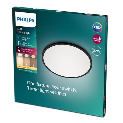 Philips - LED Stmívatelné stropní svítidlo SCENE SWITCH LED/22W/230V