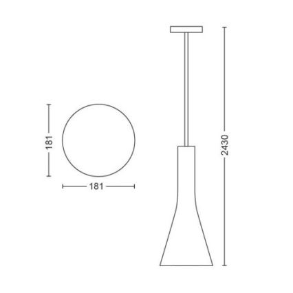 Philips - LED Stmívatelný lustr na lanku Hue EXPLORE 1xE27/6W/230V 2200-6500K