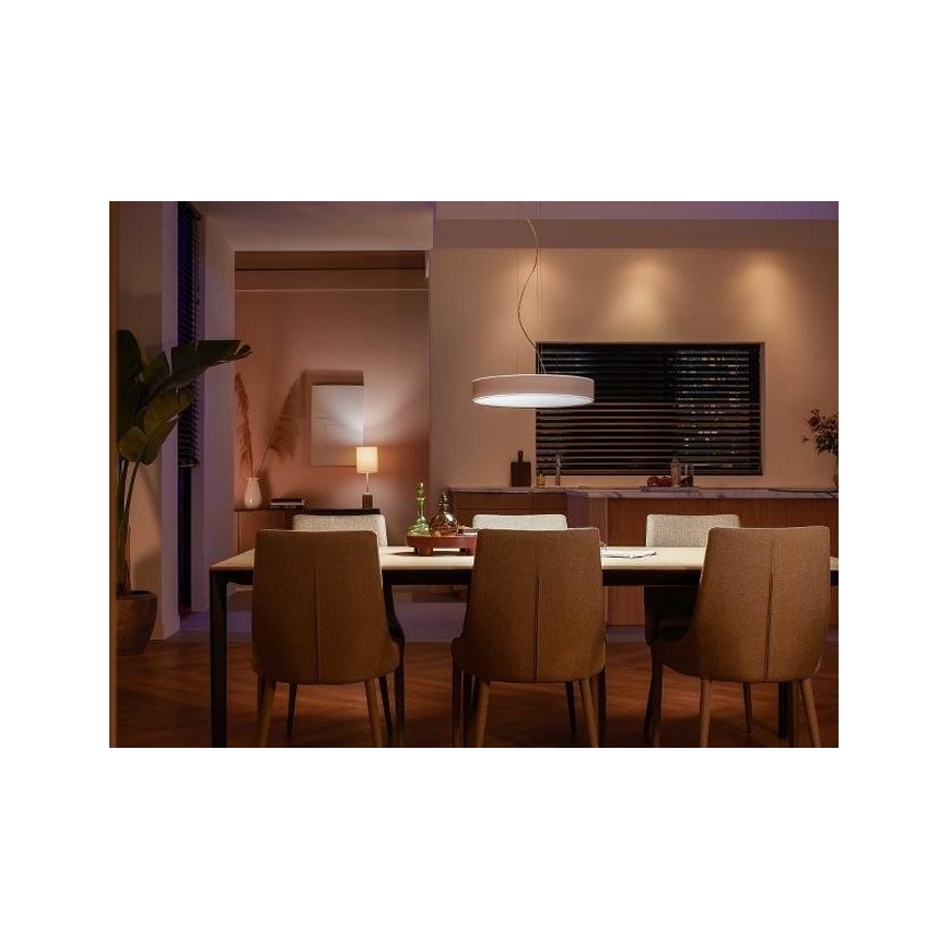 Philips - LED Stmívatelný lustr na lanku Hue LED/33,5W/230V 2200-6500K bílá + dálkové ovládání