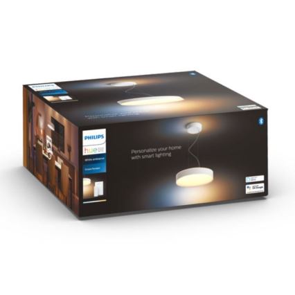 Philips - LED Stmívatelný lustr na lanku Hue LED/33,5W/230V 2200-6500K bílá + dálkové ovládání