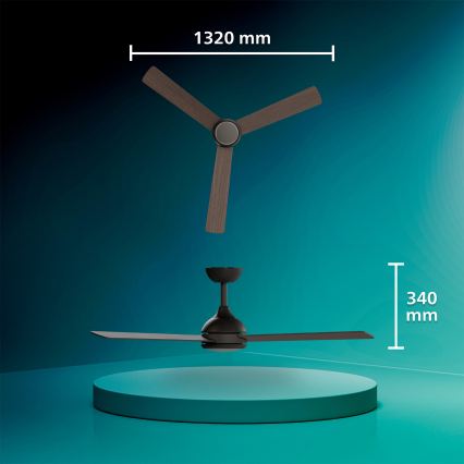 Philips - LED Stmívatelný stropní ventilátor CIVX LED/24W/230V + dálkové ovládání