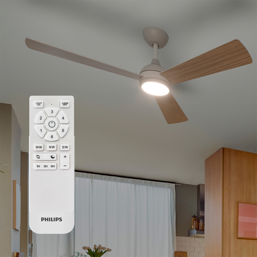 Philips - LED Stmívatelný stropní ventilátor CIVX LED/24W/230V + dálkové ovládání