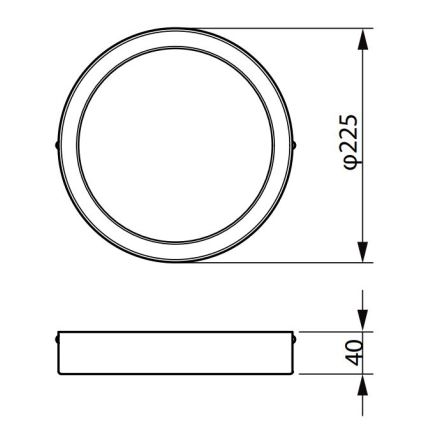 Philips - LED Stropní svítidlo LEDINAIRE LED/19,5W/230V 3000K IP40