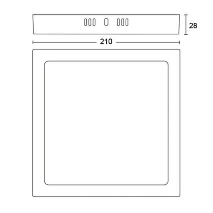 Philips - LED Stropní svítidlo LED/12W/230V 2700K bílá