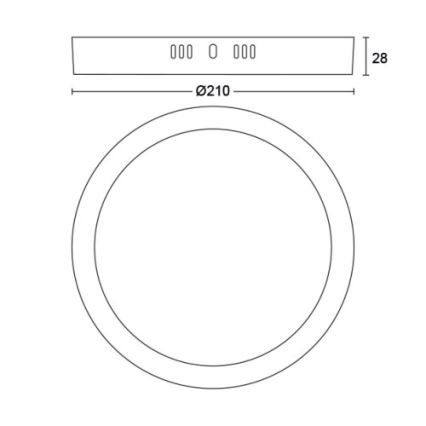 Philips - LED Stropní svítidlo LED/12W/230V 2700K černá