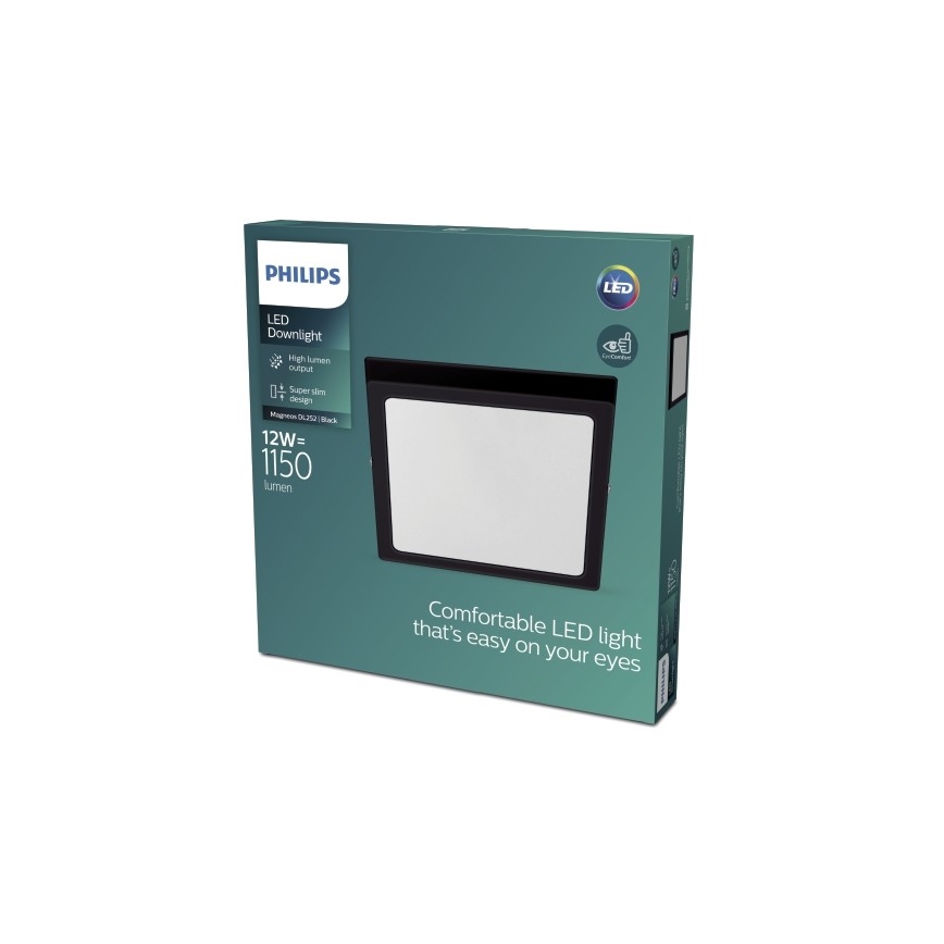 Philips - LED Stropní svítidlo LED/12W/230V 2700K černá