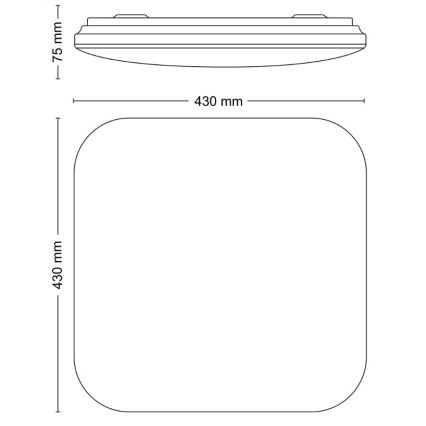 Philips - LED Stropní svítidlo LED/24W/230V 2700K