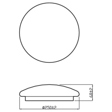 Philips - LED Stropní svítidlo MOIRE CL200 LED/10W/230V