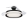 Philips-LED Stropní svítidlo s ventilátorem BLISS LED/35W/230V 5500/4000/2700K černá + dálkové ovládání