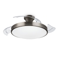 Philips - LED Stropní svítidlo s ventilátorem BLISS LED/35W/230V 5500/4000/2700K nikl + dálkové ovládání