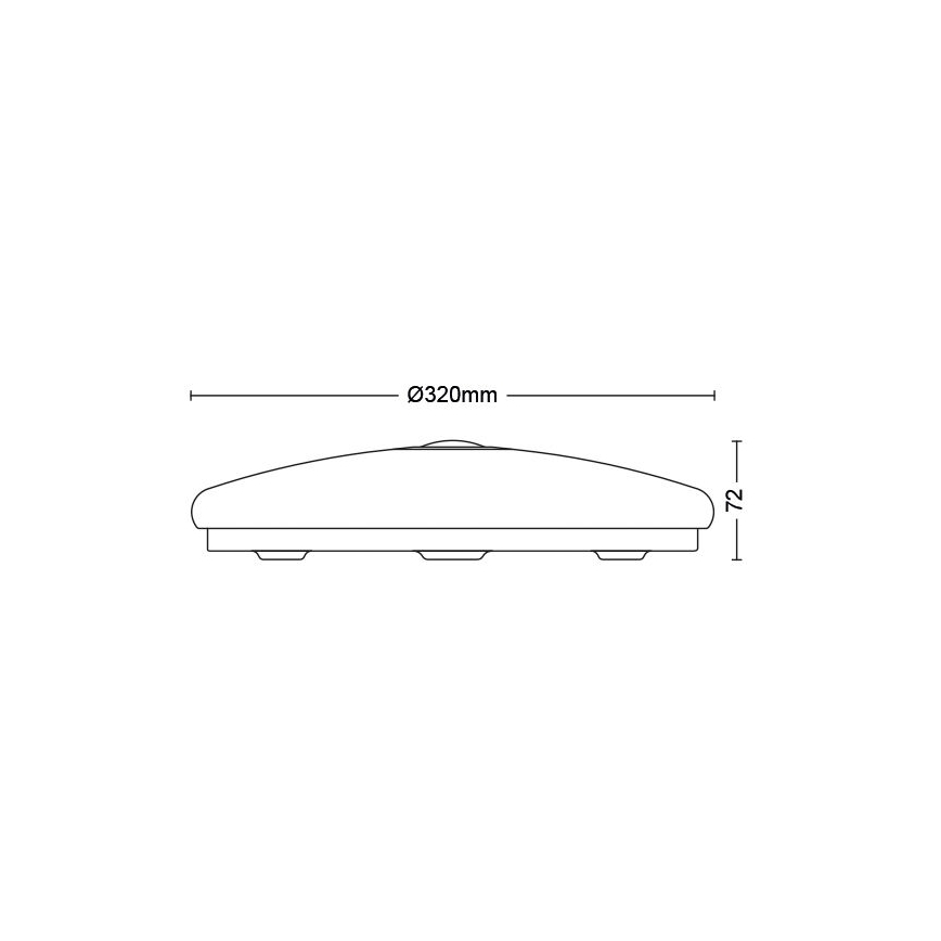 Philips - LED Stropní svítidlo se senzorem LED/16W/230V 2700K