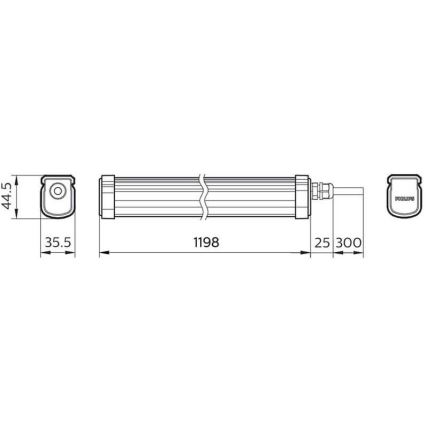 Philips - LED Technické svítidlo PROJECTLINE LED/34W/230V IP65